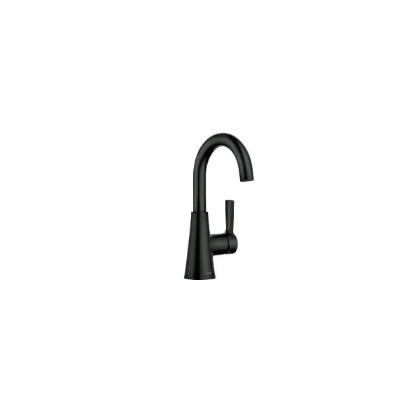 Mikah One-Handle High Arc Bathroom Faucet in Matte Black
